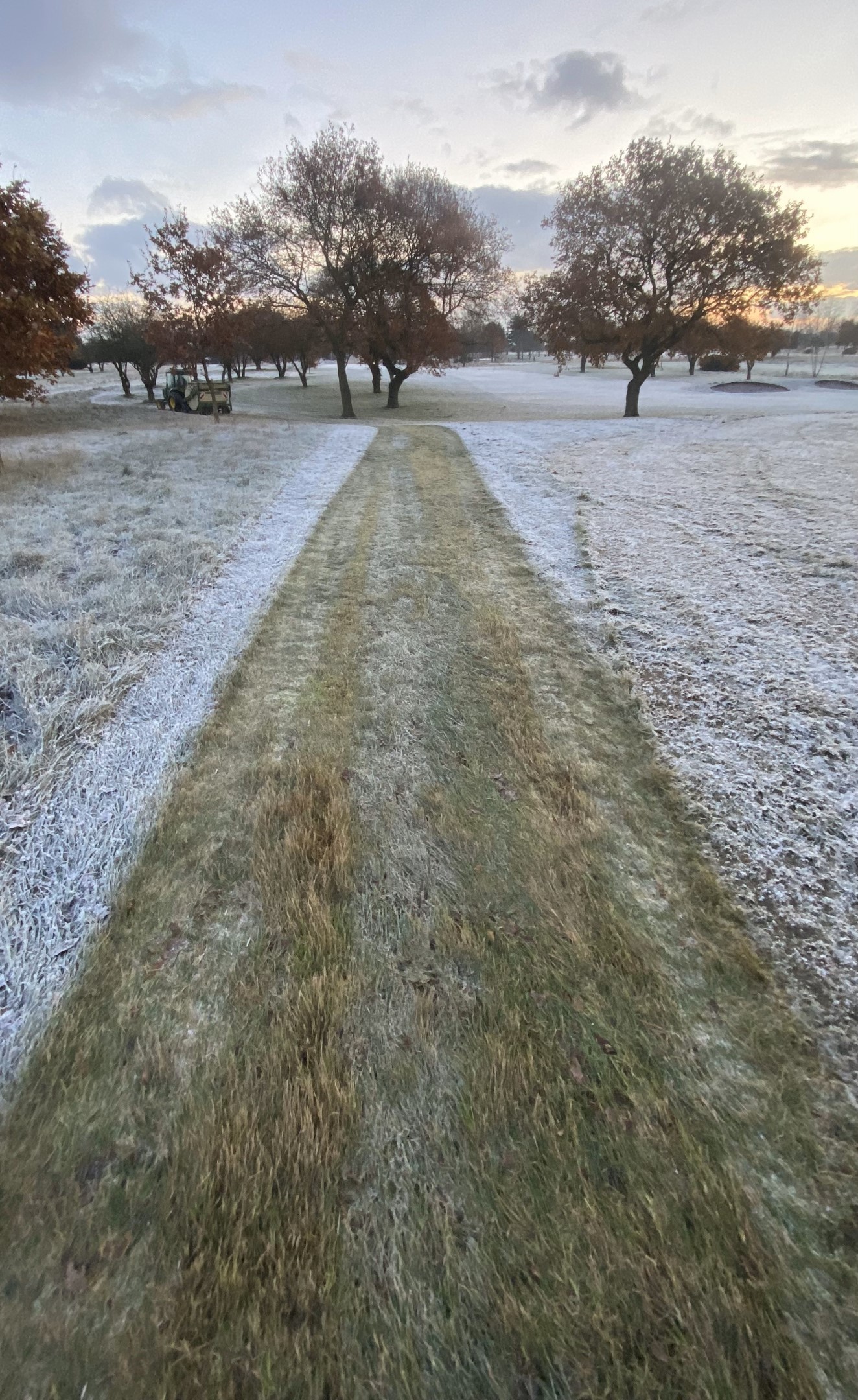 Mowing in the frost (4K)
